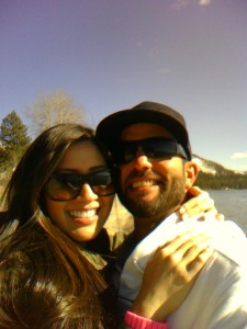 Joe and I at the Lake. IT's 